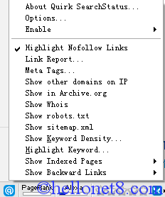 Firefox浏览器查看SEO数据最好用的插件：SearchStatus